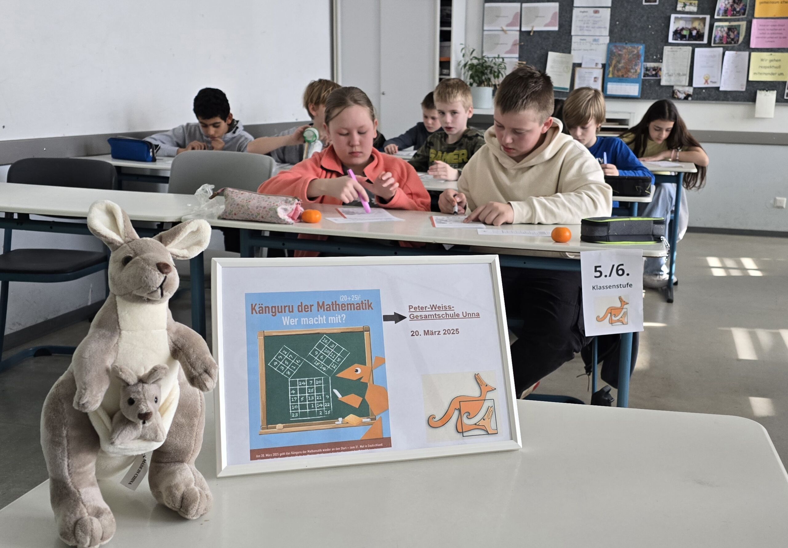 Känguru der Mathematik 2025 – Peter-Weiss-Gesamtschule Unna